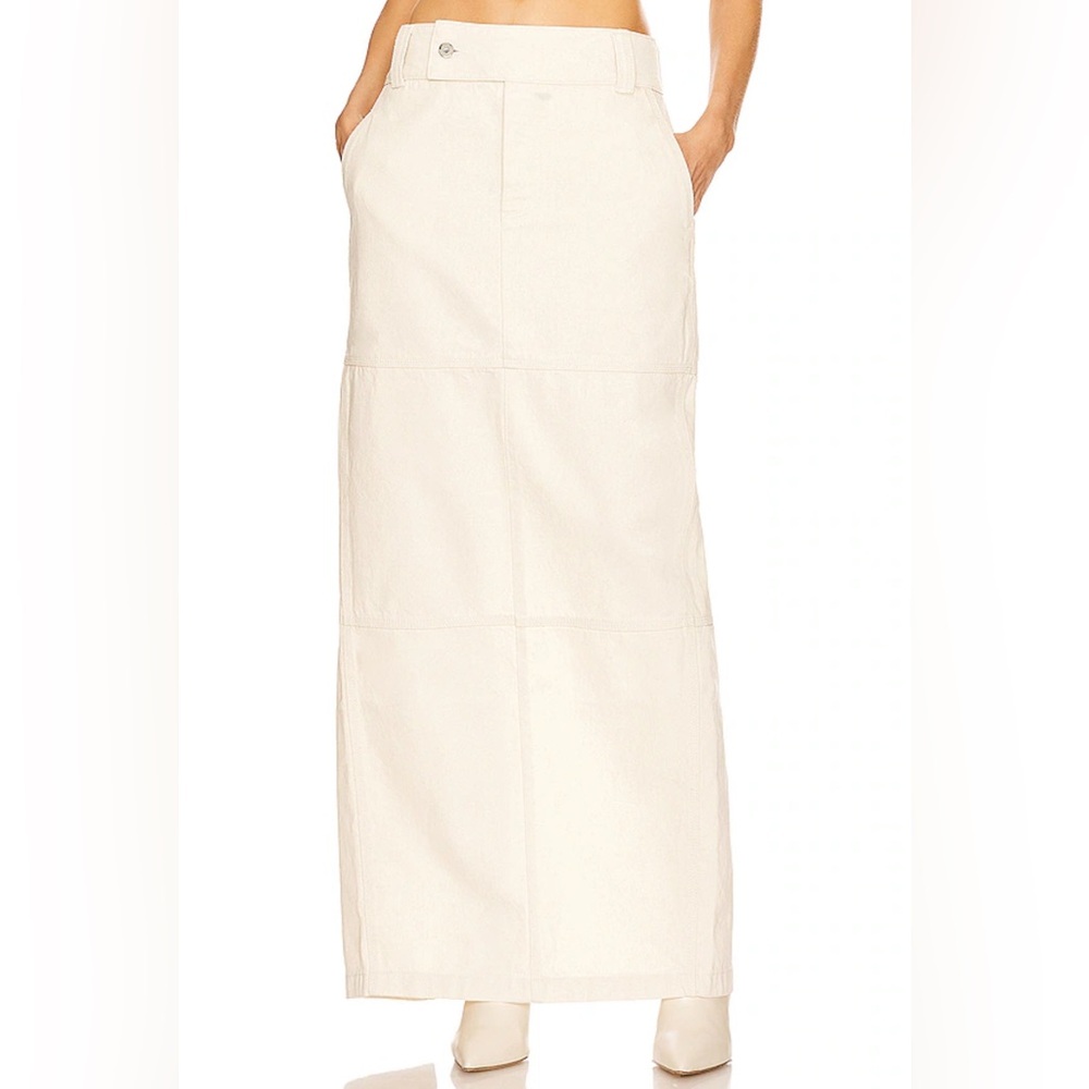 Helsa Long Skirt in Ecru size XS